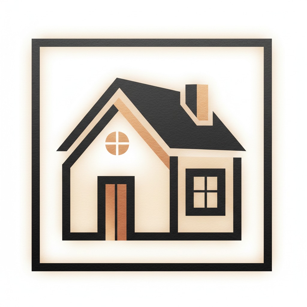 Me gustaría cambiar esta imagen por otra tipo icono donde se una casa manteniendo el estilo de la imagen de la cuadricula contigua, me gustaría que cuente con colores predominantes como: Grafito Premium #121212, Negro cálido #1F2931, Cobre suave #C79A68, Beige cálido #E6DED2, Blanco cálido #FAF8F5.
Sensación:
premium cálida elegante